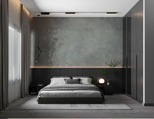 Moody Minimalist Bedroom Retreat