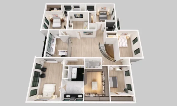Spacious Family Villa Plan