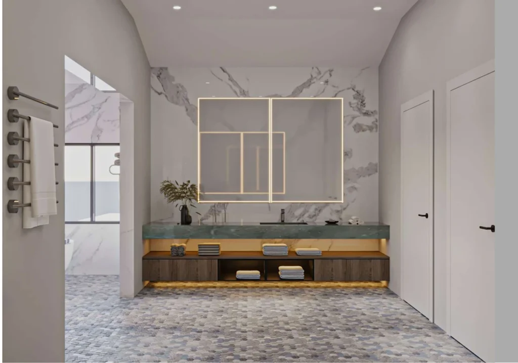 Gold & Marble Luxury Bathroom