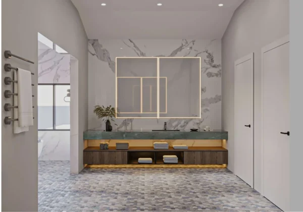 Gold & Marble Luxury Bathroom
