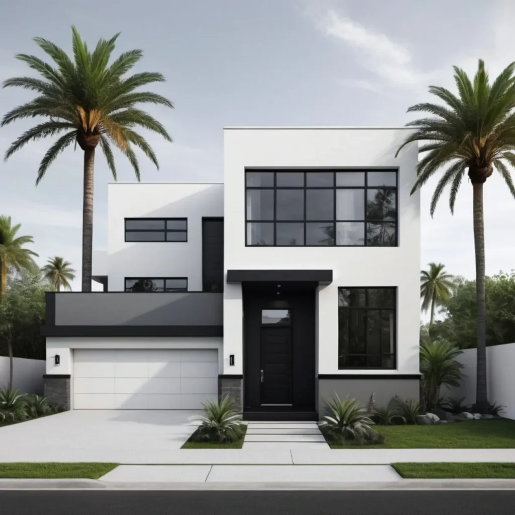 Monochrome Minimalist Modern Home