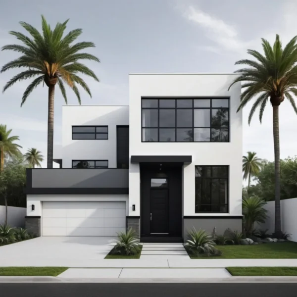 Monochrome Minimalist Modern Home