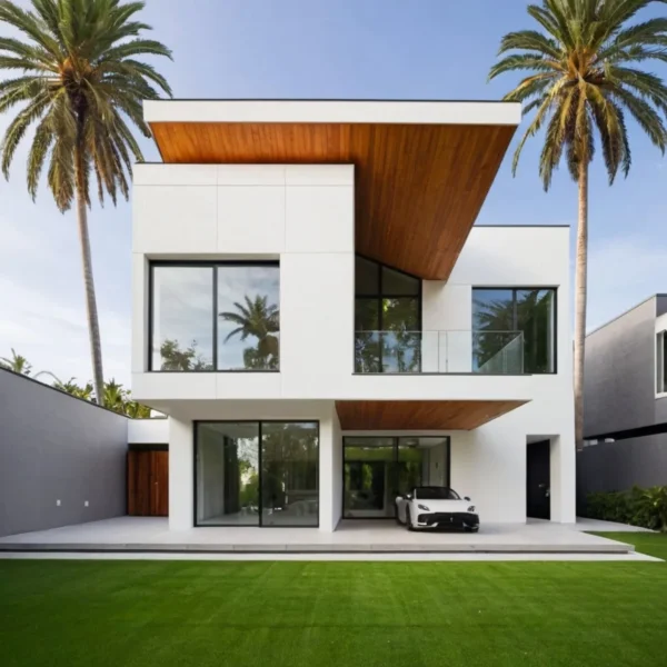 Dramatic Overhang Palm Estate