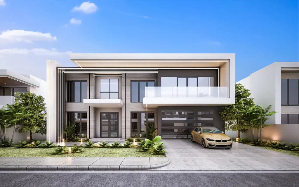 Symmetrical Modern Family Home