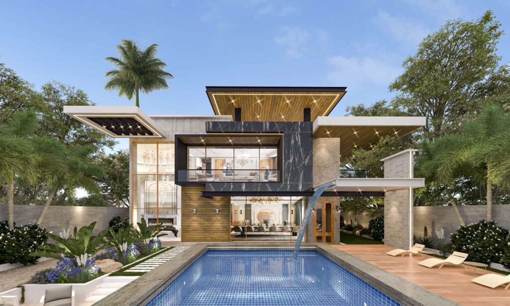 Tropical Modern Pool Villa